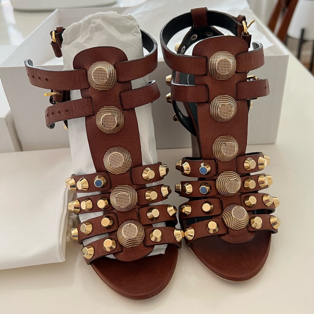 Authentic Balenciaga studded wedge